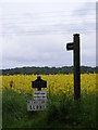 TM1138 : Bentley Old Hall sign & Footpath sign by Geographer