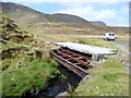 NG4759 : Bridge over a burn by Loch Cuithir by Gordon Brown