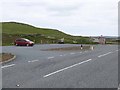 HU2752 : Car park and bus shelter at Murraster by Oliver Dixon