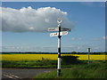 NT6075 : East Lothian Landscape : ELCC Fingerpost at Grangemuir Crossroads by Richard West