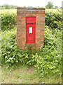 TM4884 : Savage Wood Victorian Postbox by Geographer