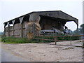 TM4380 : Dutch Barn off Strawberry Lane by Geographer