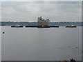 NT1379 : HMS Queen Elizabeth passes Queensferry by M J Richardson