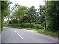 TM3377 : B1123 Halesworth Road, Linstead Parva by Geographer