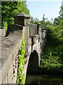 NT0776 : Craigton canal bridge - detail by Alan Murray-Rust