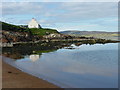 HU3344 : House and rocky shoreline at Reawick beach by Ruth Sharville