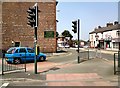 SJ9594 : Junction of Dowson Road and Market Street by Gerald England