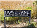 TG2800 : Howe Lane sign by Geographer