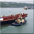 SM9104 : The 'Agena' departing Milford Haven by Rossographer