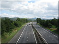 NS7942 : M74 south of Kirkmuirhill - Looking South-East by G Laird