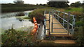 TQ6047 : Footbridge over a weir, near Tonbridge by Malc McDonald