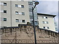 ST1876 : Former Queens and Royal Garage, Westgate Street, Cardiff: detail by Christopher Hilton