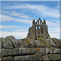 NZ9011 : Old stones, Whitby Abbey by Pauline E