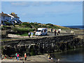 NU2520 : Ice cream van, Craster Harbour by Graham Robson