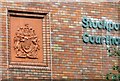 SJ8989 : Stockport Courthouse: Coat of Arms by Gerald England