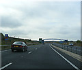 TL3759 : A428 Hardwick Bypass approaching the Callow Brook footpath bridge by Geographer