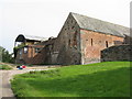 SO6907 : Old brick barn at Hall Farm by M J Richardson