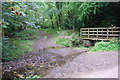 SX7393 : Ford and Footbridge at Ford Cross by John Walton