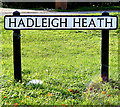 TL9941 : Hadleigh Heath sign by Geographer