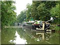 SU1461 : Moored residential boats alongside the towpath by Christine Johnstone