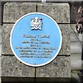 SJ8398 : Blue plaque: William Temple by Gerald England