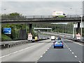 TQ7458 : Northbound M20, Forstal Road Bridge by David Dixon