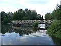 SU6369 : Footbridge over the weir [no 22] by Christine Johnstone