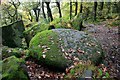 SK2579 : Millstone in Padley Gorge by Graham Hogg