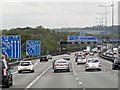 TQ3153 : Clockwise M25, Exit Sliproad at Merstham Interchange by David Dixon