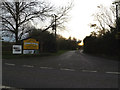 TM4287 : Footpath to Cromwell Road and entrance to Evergreens Garden Centre by Geographer