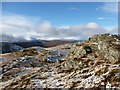 NN5744 : Outcrops, Meall Luaidhe ('hill of lead') by Alan O'Dowd