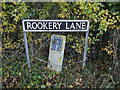 TM2693 : Rookery Lane sign by Geographer