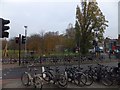 TQ2874 : Bicycles outside Clapham South underground station by David Smith