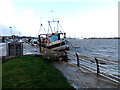 SJ2969 : Connah's Quay at high tide by John S Turner