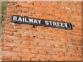 TQ7567 : Vintage street nameplate, Railway Street, Chatham by Chris Whippet