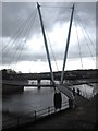 SD4762 : Footbridge over River Lune, Lancaster by Graham Robson