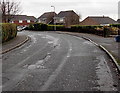 ST5391 : Bend near the SE end of Maple Avenue, Bulwark, Chepstow  by Jaggery