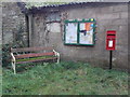 ST7610 : Fifehead Neville: postbox № DT10 23 and noticeboard by Chris Downer