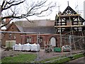 SJ4166 : Grosvenor Park Lodge under renovation by Jeff Buck