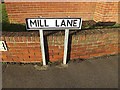 TM2737 : Mill Lane sign by Geographer