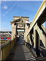 TQ7468 : Crest on Rochester Bridge by Chris Whippet