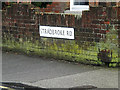 TM1845 : Stradbroke Road sign by Geographer