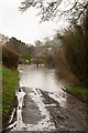 SU5124 : Flooding in Stags Lane, Owslebury by Peter Facey