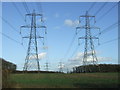 TM2553 : Power Lines And Pylons by Keith Evans