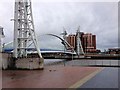 SJ8097 : Salford Quays, Lowry Bridge by David Dixon