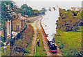 TG2620 : Bure Valley train at Coltishall, 1994 by Ben Brooksbank