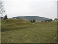 SO3384 : Castle earthworks and Sunnyhill view 1 - Lower Down, Shropshire by Martin Richard Phelan