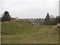 SO3384 : Castle earthworks 3 - Lower Down, Shropshire by Martin Richard Phelan