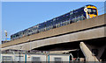 J3474 : Train, Dargan Bridge, Belfast (February 2014) by Albert Bridge