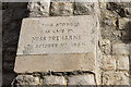 TQ3296 : Date Stone, Trinity Church, Enfield by Christine Matthews